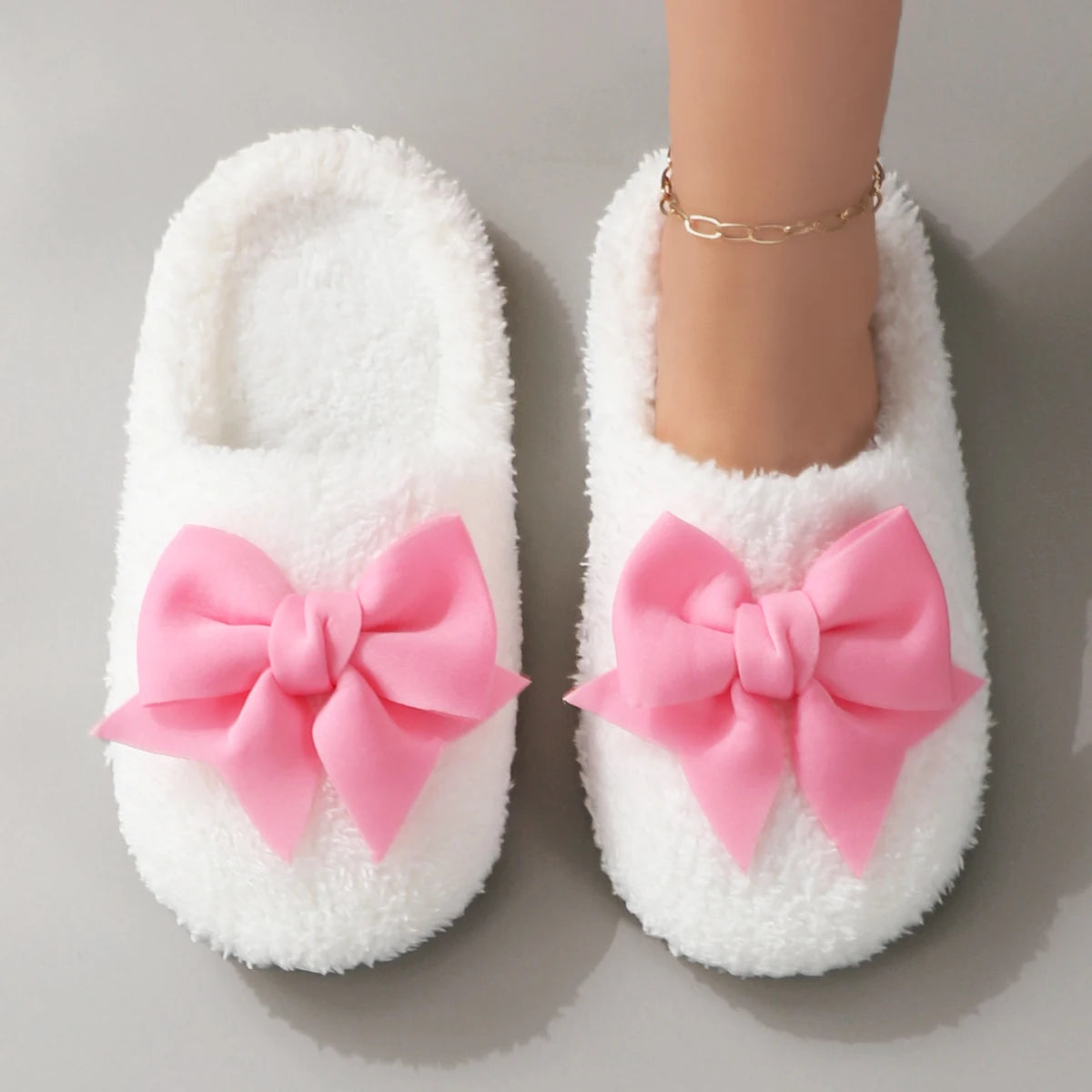 Bow Plushie Slippers by UWUsleep